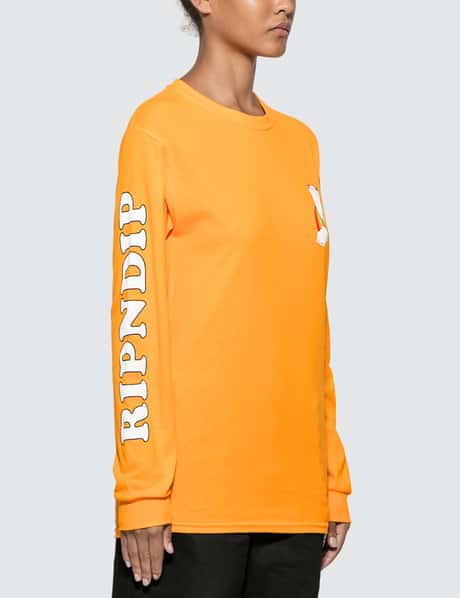 RIPNDIP Double Nerm Rainbow Long Sleeve T-shirt HBX