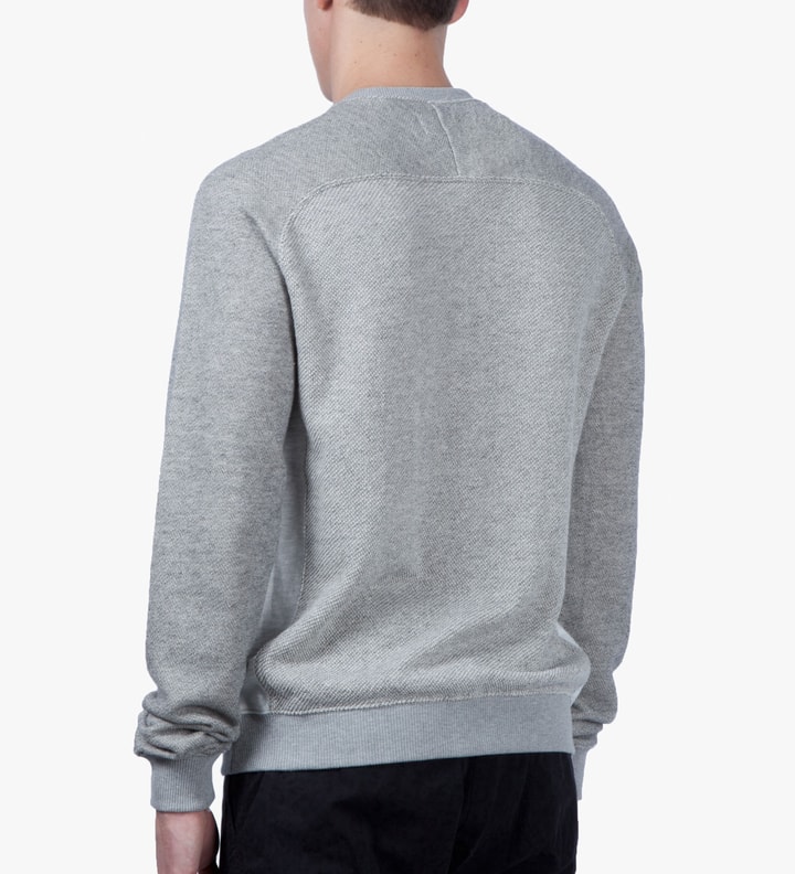 Light Heather Gray Contrast Panel Sweater Placeholder Image