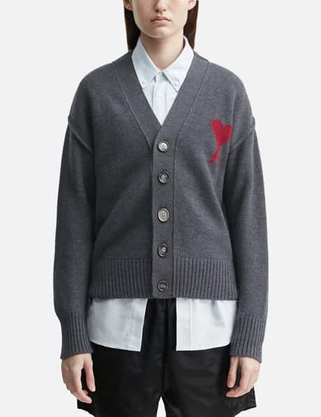 Cardigan With Contrasted Ami De Coeur view 5