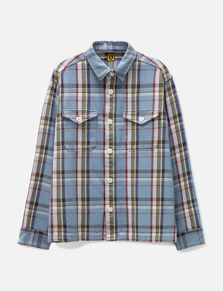 Human Made Check Shirt In Blue