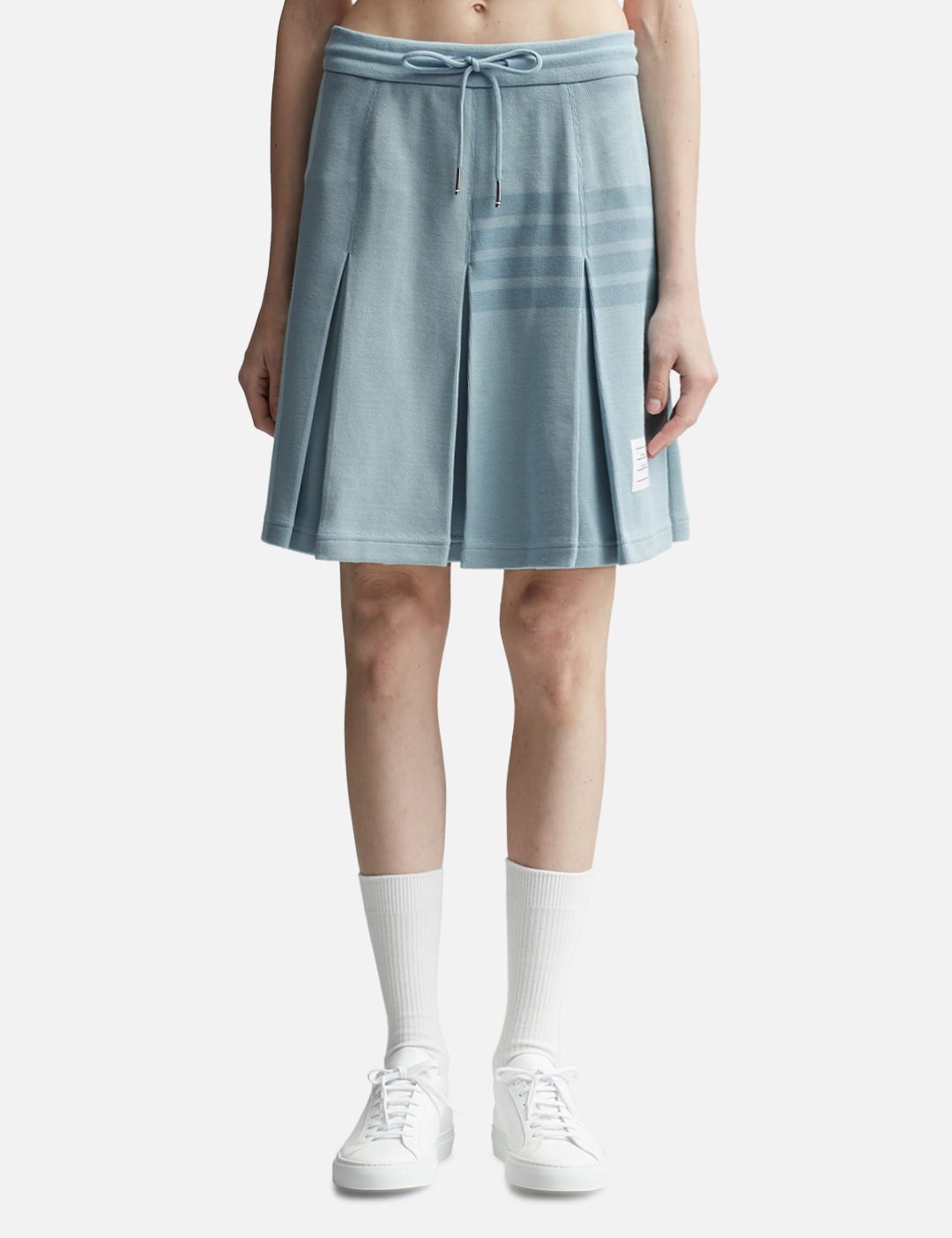 BOX PLEAT SKIRT IN DOUBLE FACE KNIT view 13