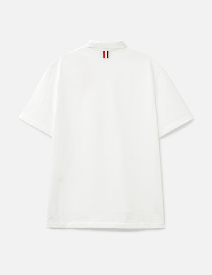 Thom Browne Embroidered Rwb Pocket Polo In White