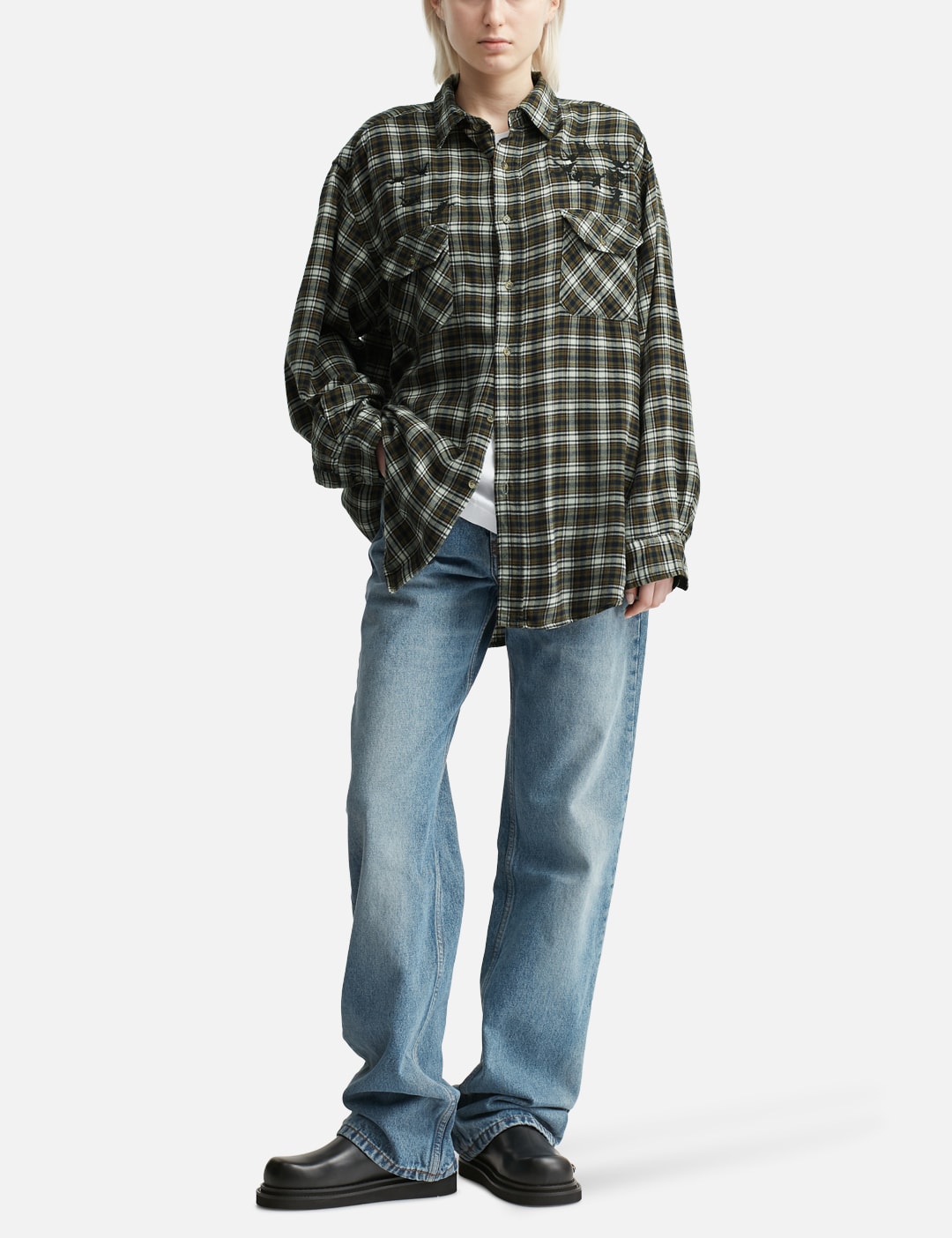 Upcycled Parachute Flannel Shirt view 20