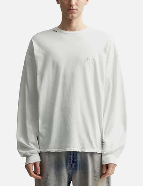 ANCELLM - EMBROIDERY DYED LS T-SHIRT | HBX - Globally Curated 