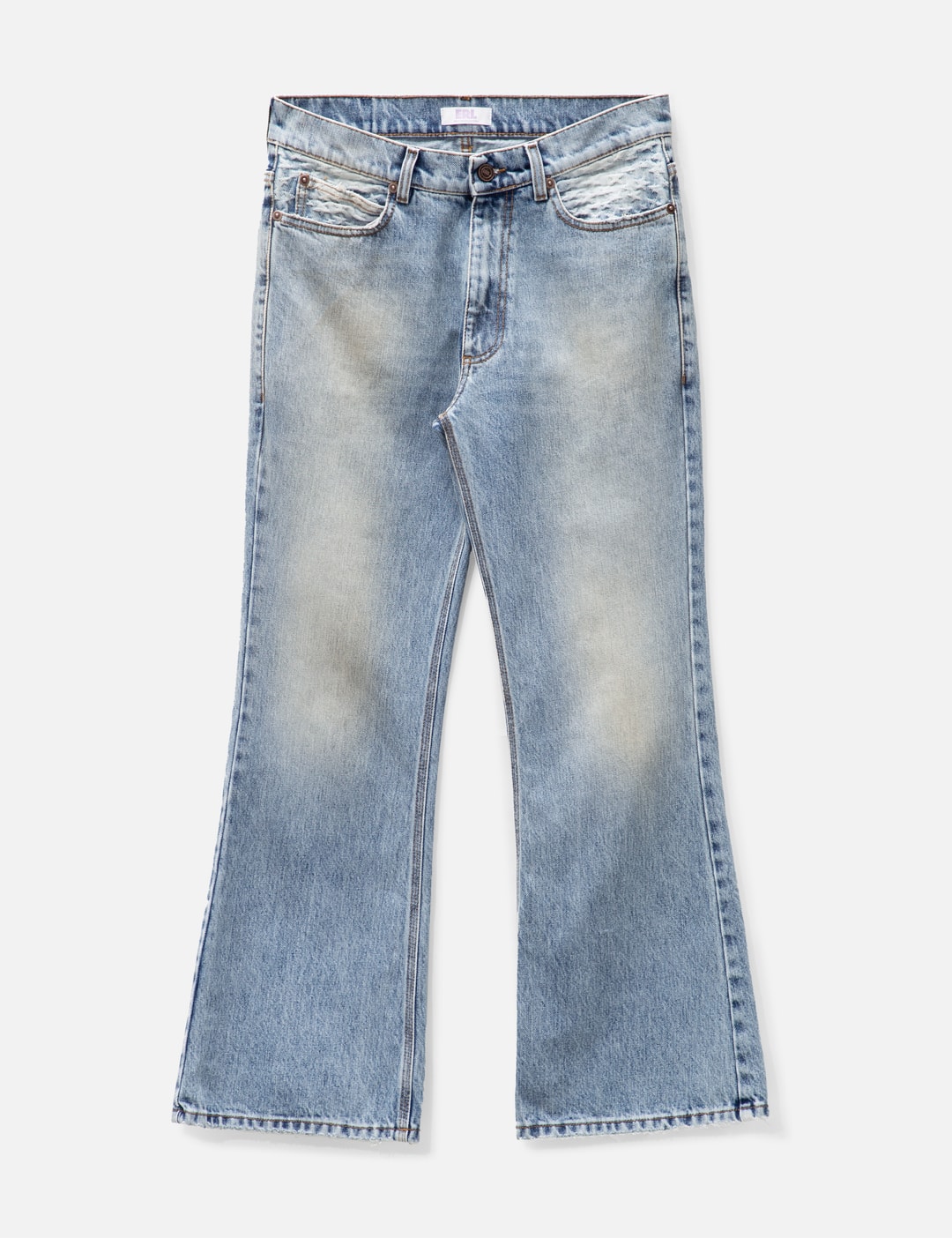 ERL - UNISEX PATCHWORK STARS DENIM PANTS | HBX - Globally Curated 