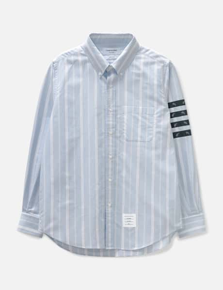 Thom Browne 페이즐리 타이 자카드 4-바 스트레이트 핏 셔츠
