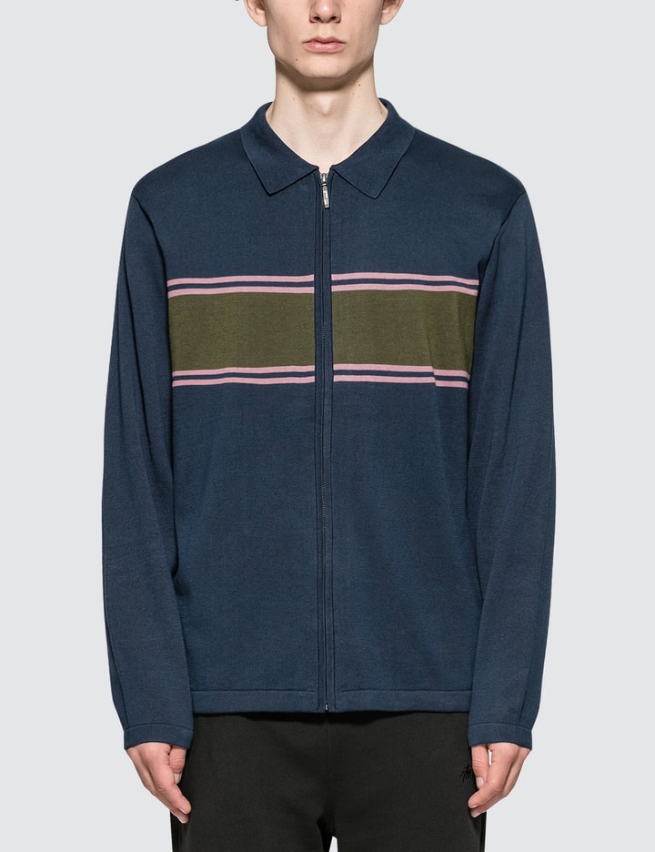 Cody Stripe L/S Polo Sweater Placeholder Image