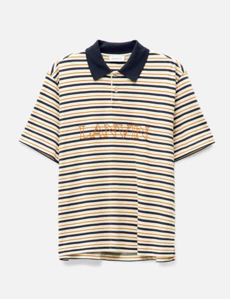 Lanvin Striped Polo Shirt