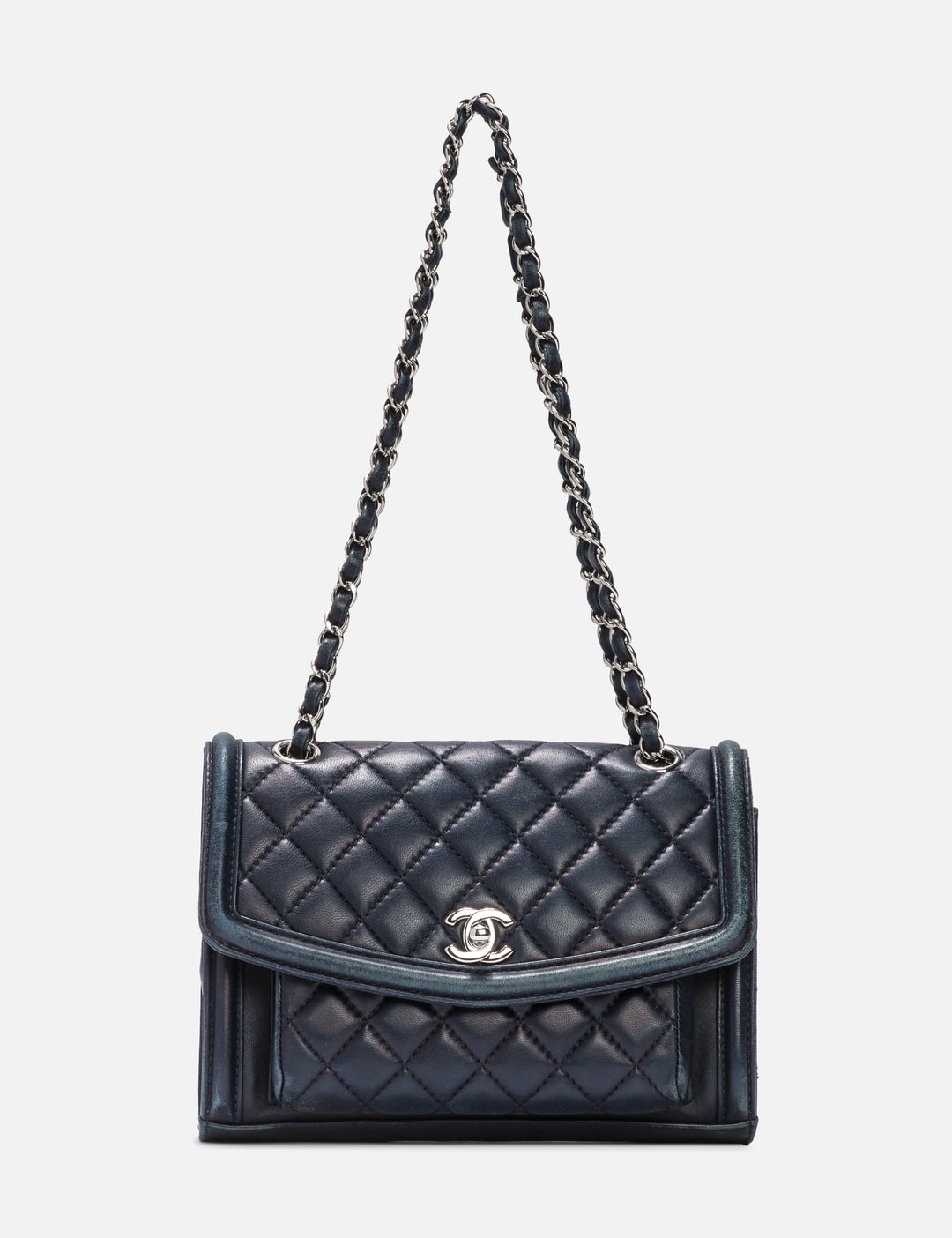 Crossbody bag Chanel Blue in Fur - 25590320