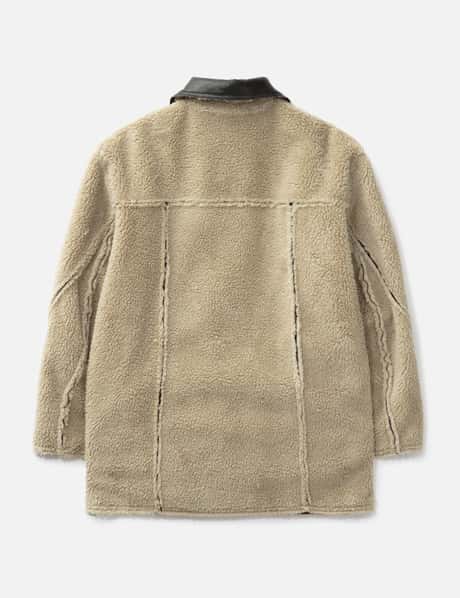 Reversible Fake Shearling Coat view 17