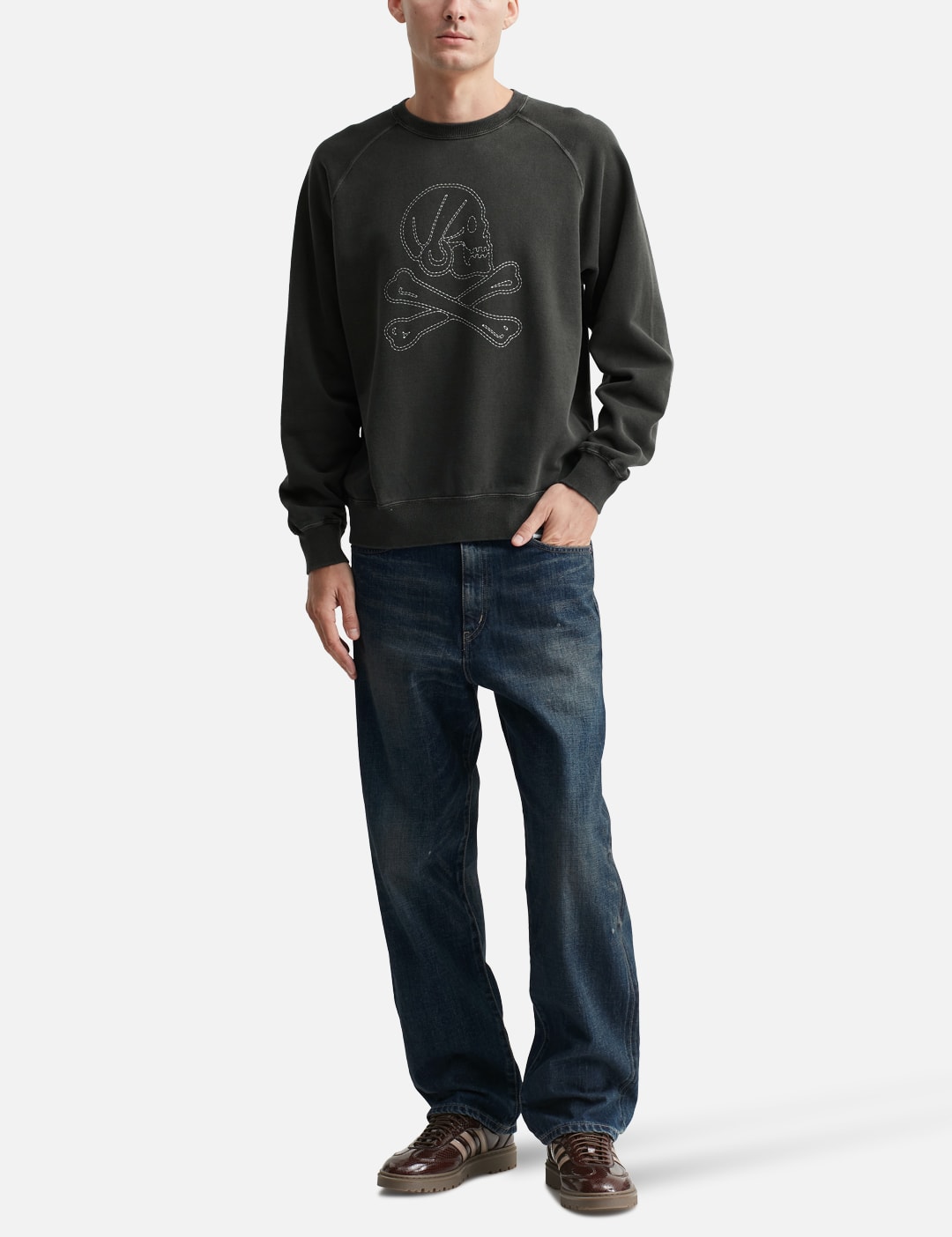 Pigment Dyed Sweat Shirt Long Sleeve view 15