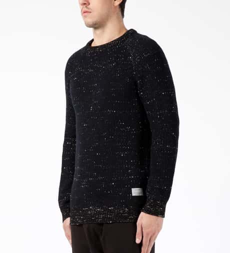 Acrylic Wool Blend Crewneck Sweater