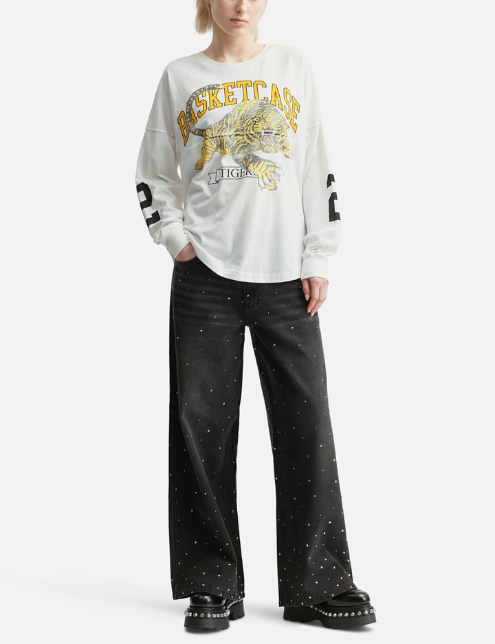 Shop Basketcase Tiger Football Longsleeve T-shirt