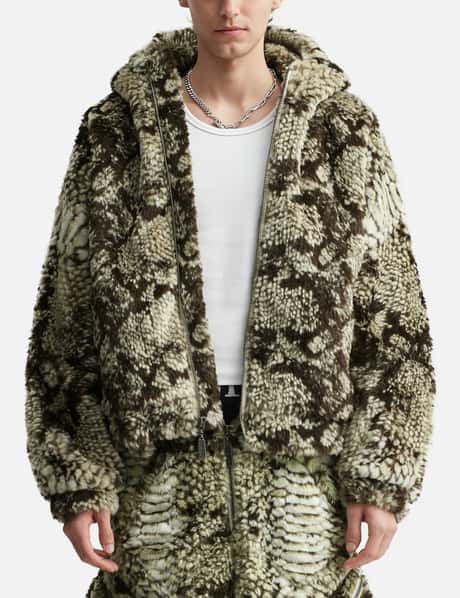 Snakes Jacket 2.0 Faux Fur Jacket With Hood view 10