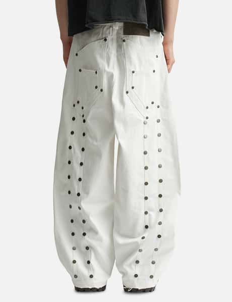 "Devlin" Studded Waxed Baggy Denims view 13