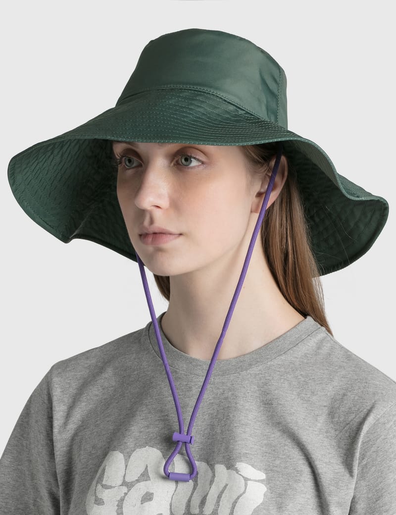 Ganni - Recycled Tech Bucket Hat | HBX 