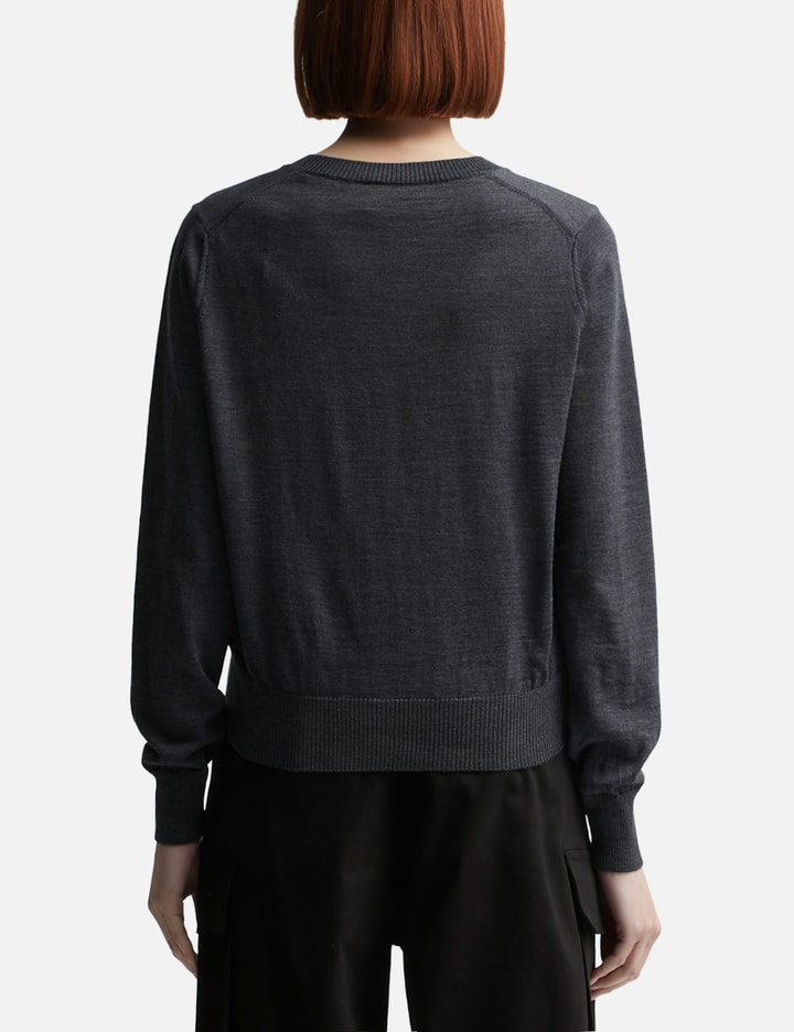 AMI ALEXANDRE MATTIUSSI RED AMI DE COEUR CREW NECK SWEATER