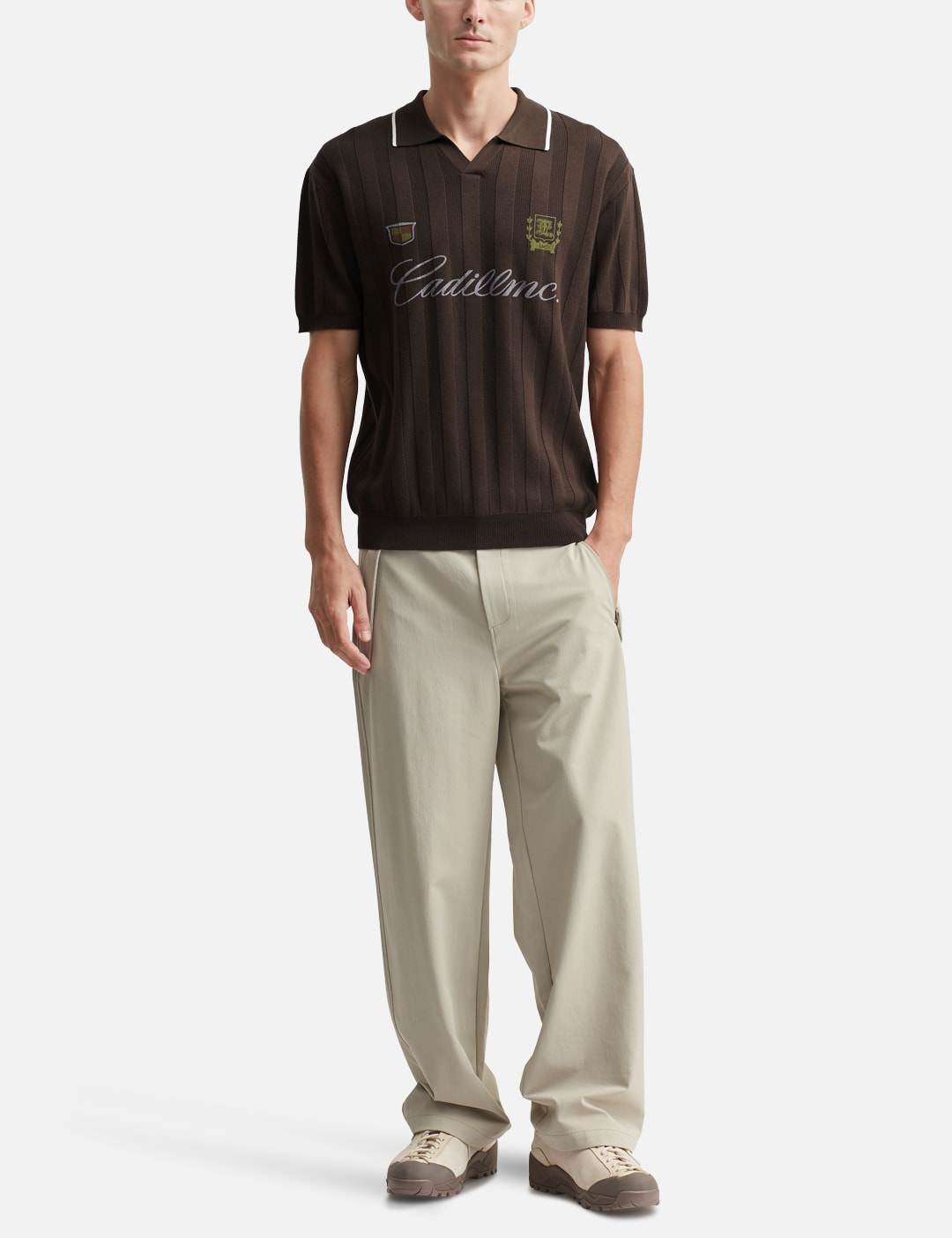 Mesh Knit Polo Shirt view 15