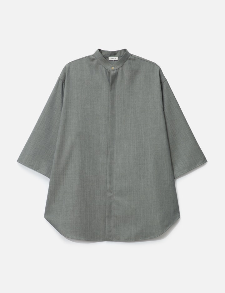 Band Collar Short Sleeve Shirt Placeholder Image
