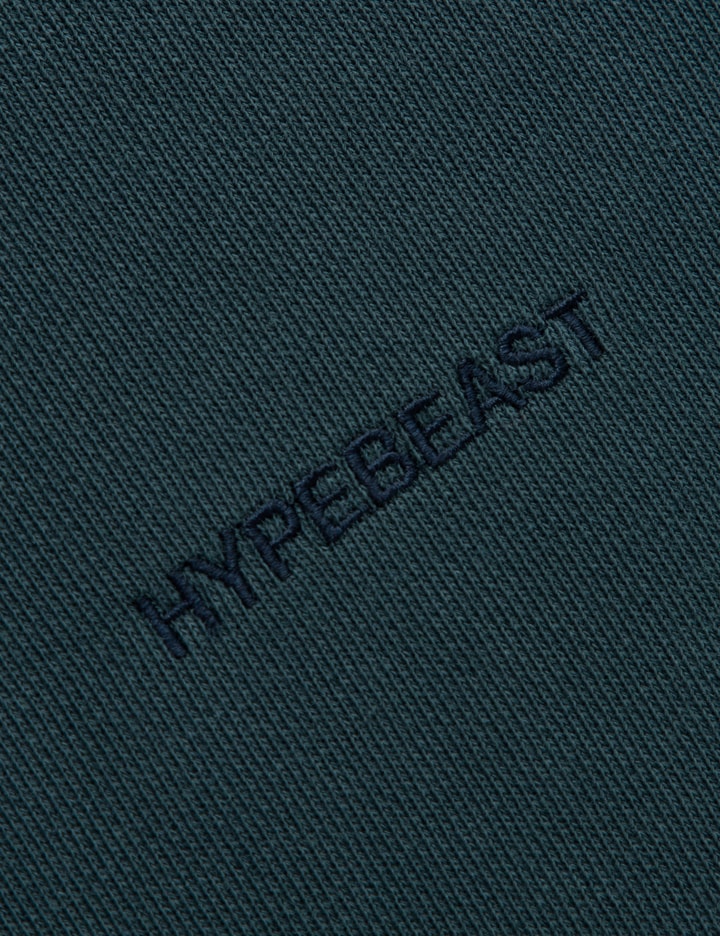 Hypebeast Garment Dyed Logo Zip-up Hoodie In Blue