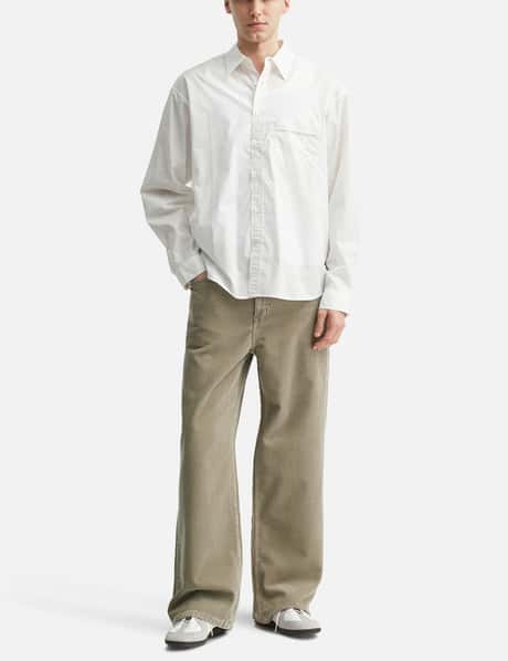 Corduroy Washed Semi Wide Pants view 15