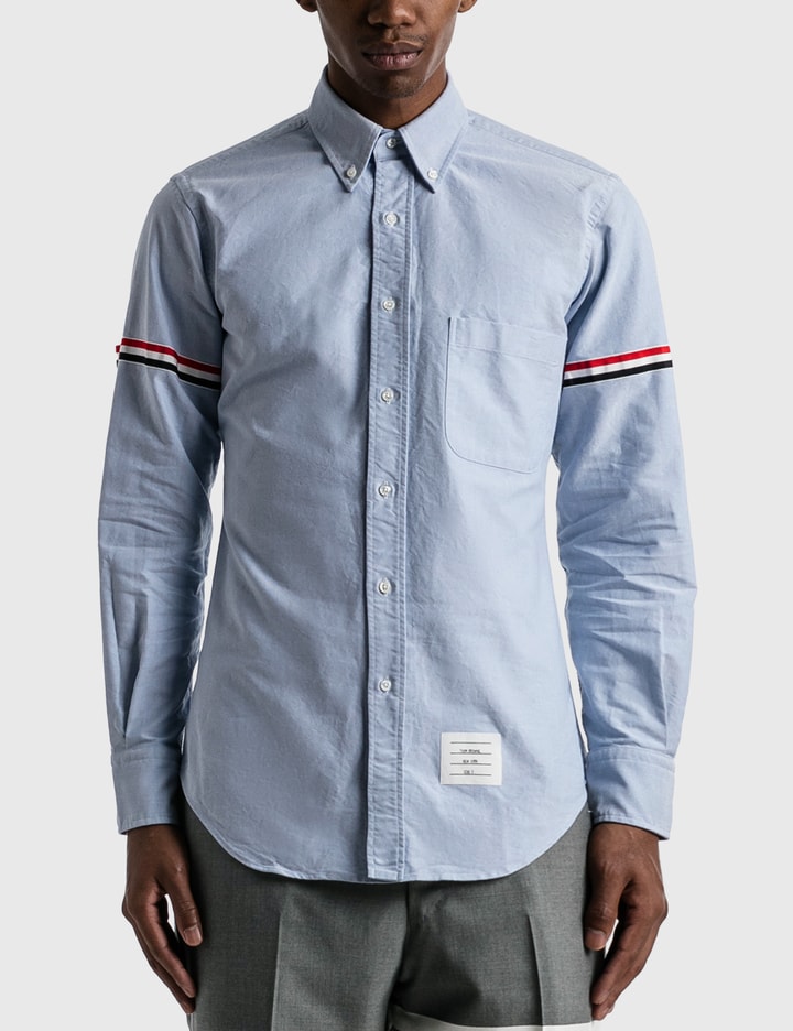 Classic Fit Shirt W/ Rwb Grosgrain Armband In Oxford Placeholder Image