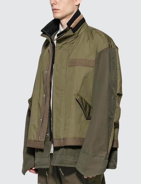 Sacai - Fabric Combo Jacket | HBX - Globally Curated Fashion and 