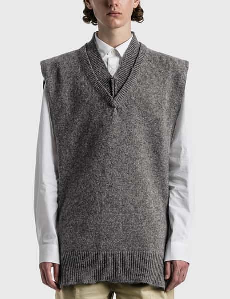 Maison Margiela Gray Layered Sweater