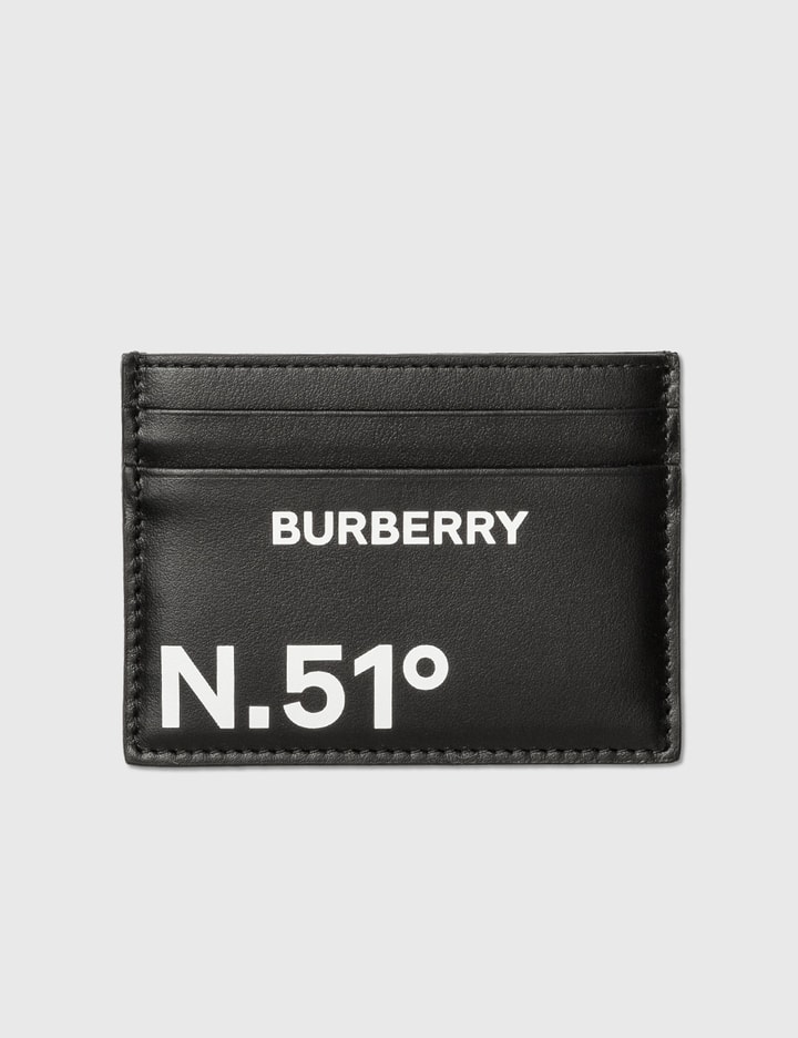 Burberry Coordinates Print Leather Card Case