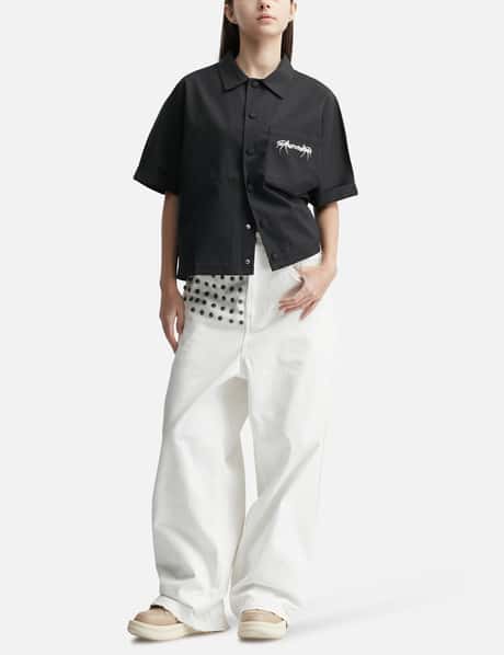 "Devlin" Studded Waxed Baggy Denims view 11