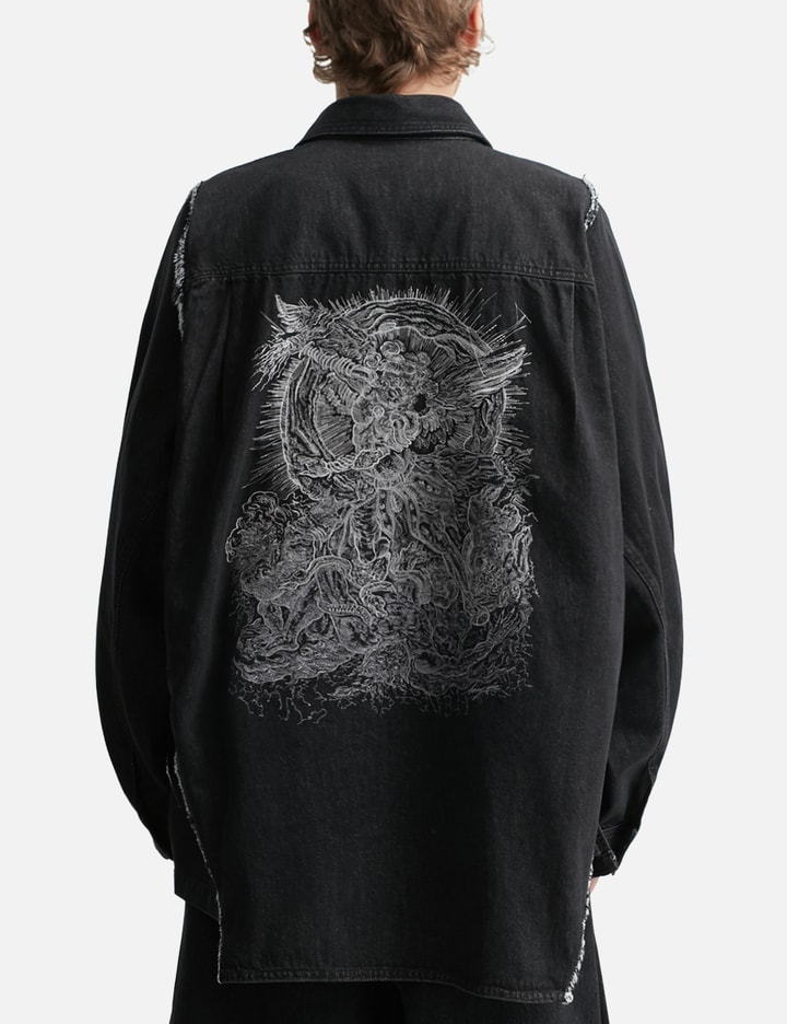 SONGZIO Polyptych Embroidered Denim Shirt