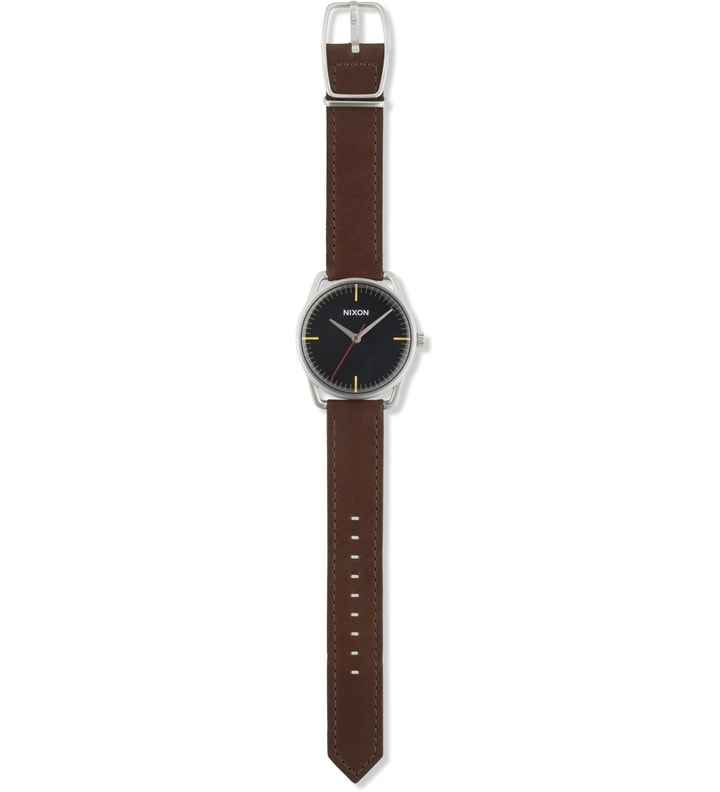 Black Mellor Watch w/ Brown Leather Strap Placeholder Image