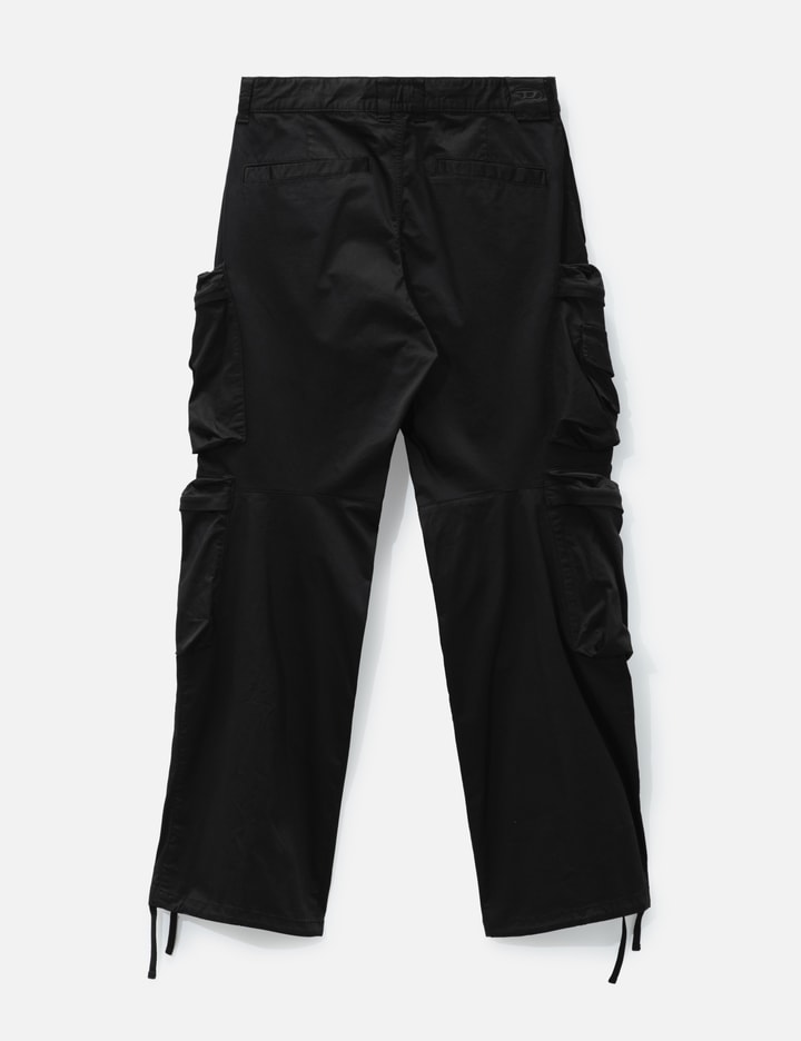 Cargo pants in stretch cotton satin Placeholder Image