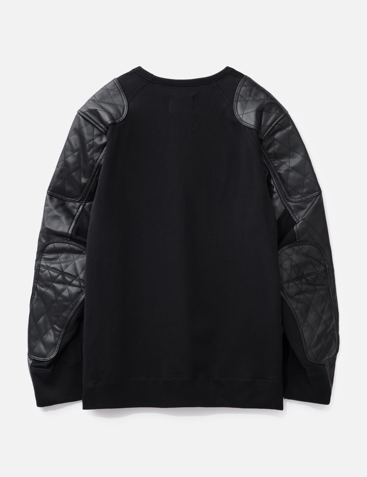 Faux Leather Panel Sweatshirt Placeholder Image