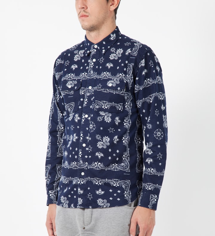 Navy Bandana Flannel Shirt Placeholder Image