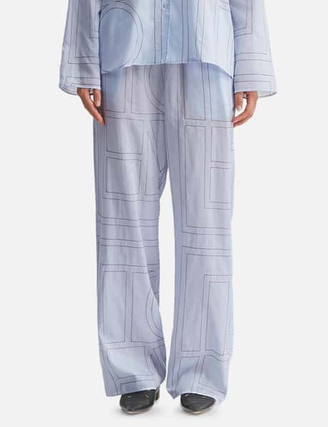 Monogram Cotton-Blend PJ Bottoms view 10