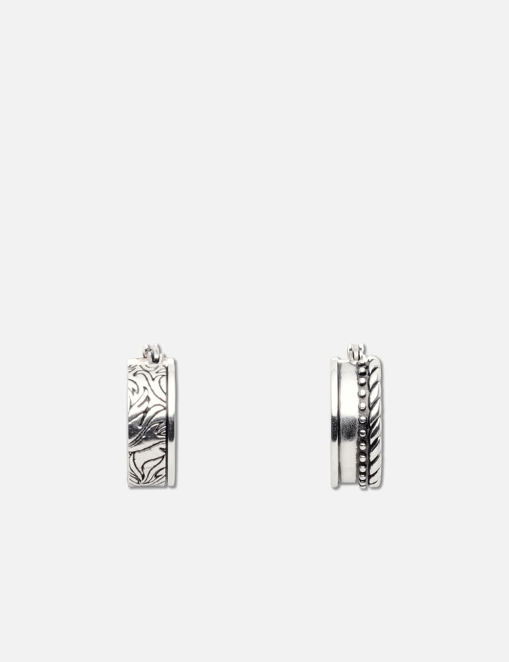 MM6 Maison Margiela Burnished Palladium Earrings