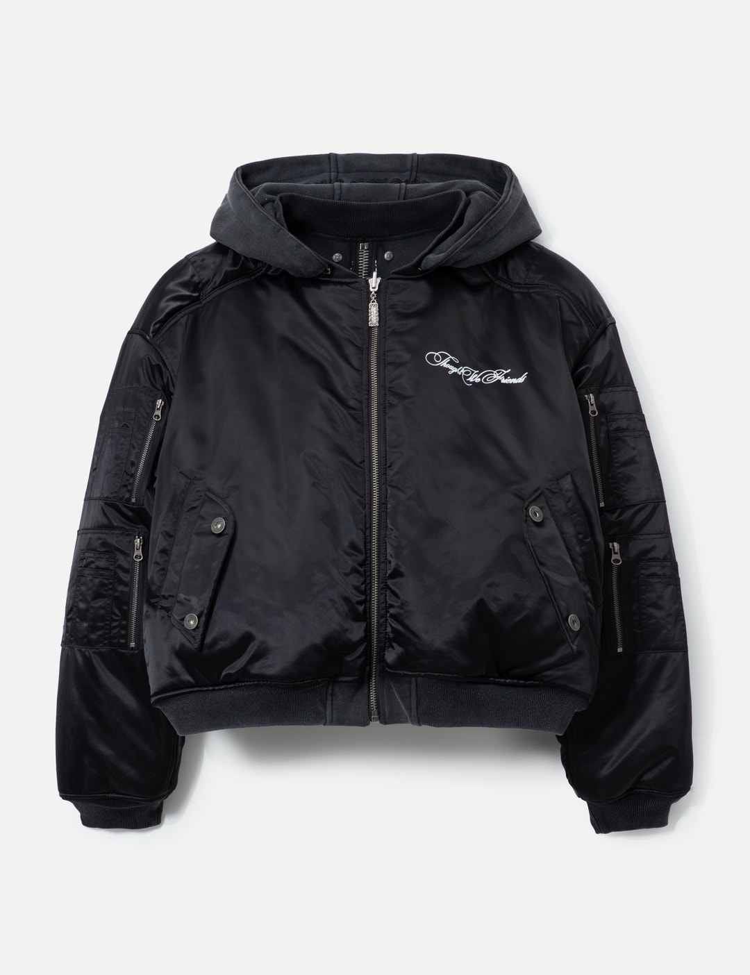 "Casey" Printed Reversible Bomber Jacket view 10
