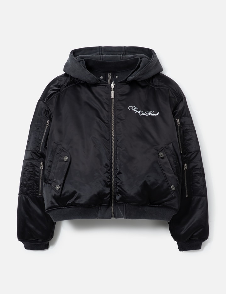 "Casey" Printed Reversible Bomber Jacket view 3