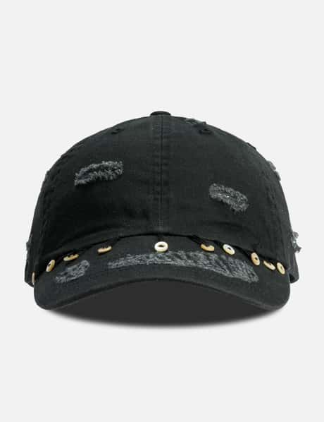 Glass Cypress Black Hanging Button Cap
