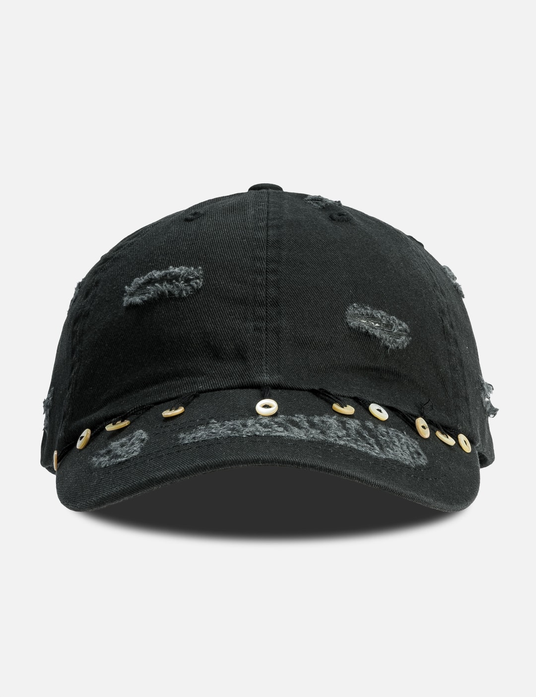 Black Hanging Button Cap view 7