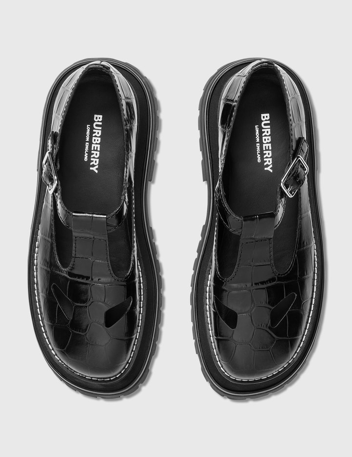 Embossed Leather T-bar Shoes Placeholder Image