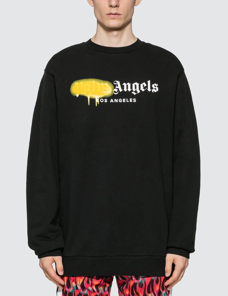 Palm Angels - Los Angeles Sprayed Sweatshirt | HBX - Globally Curated  Fashion and Lifestyle by Hypebeast