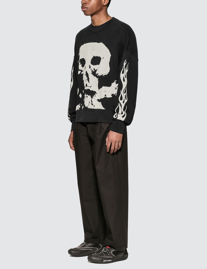 Skull And Flames Sweatshirt Placeholder Image