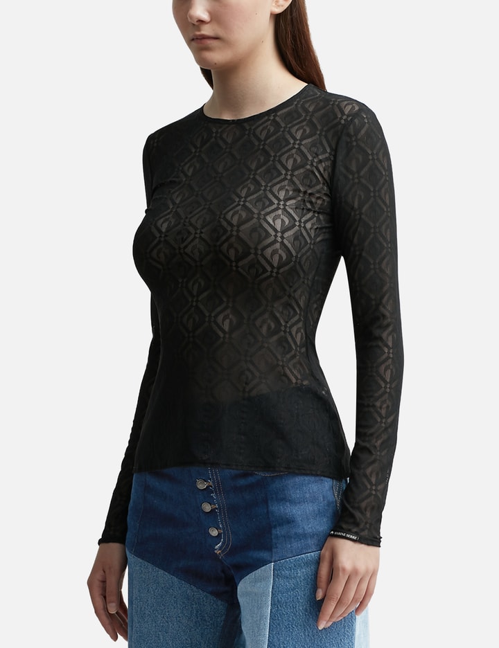 Marine Serre Moonogram Jacquard Second Skin Top