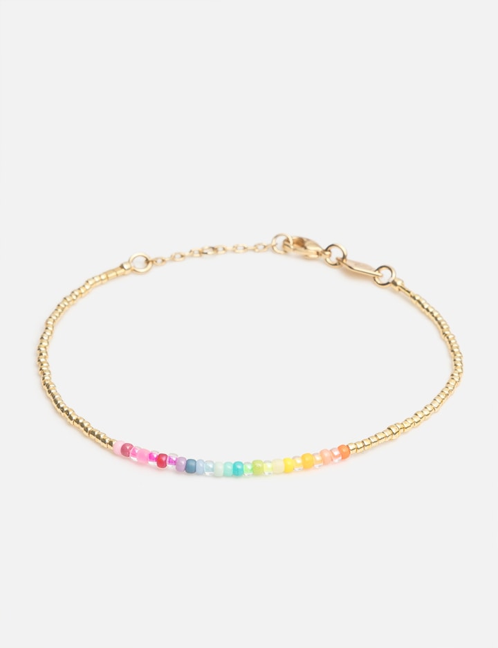 Shop Anni Lu Golden Rainbow Bracelet In Multicolor