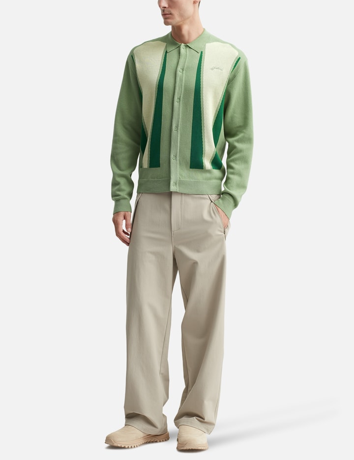 Students Golf Roberts Knit Cardigan In Green