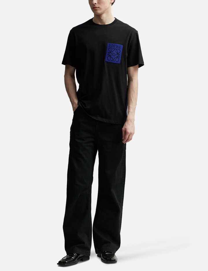 Shop Loewe Relaxed Fit T-shirt In Black