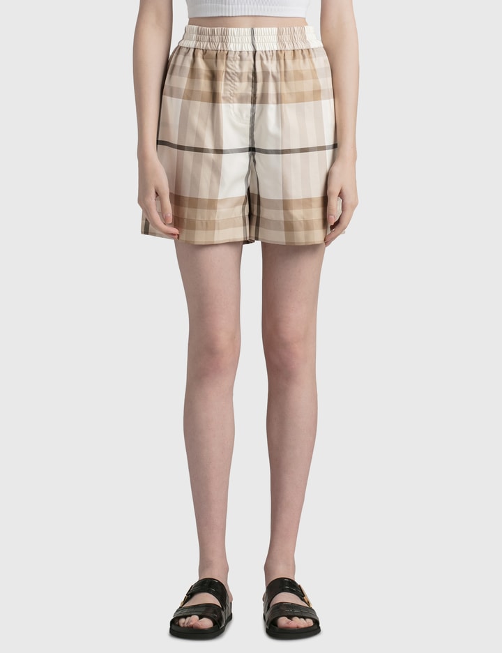 Check Cotton Twill Shorts Placeholder Image