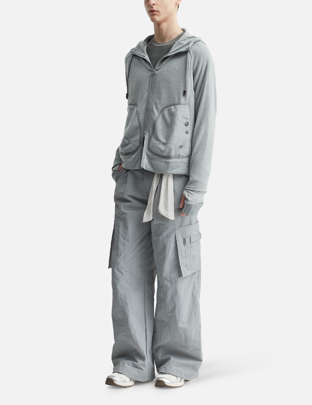 Mixed Layered Tie Jogger Pants view 20